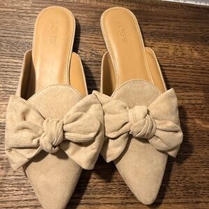 Women’s J. Crew Nude Suede Mule